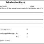 Teilnahmebestätigung